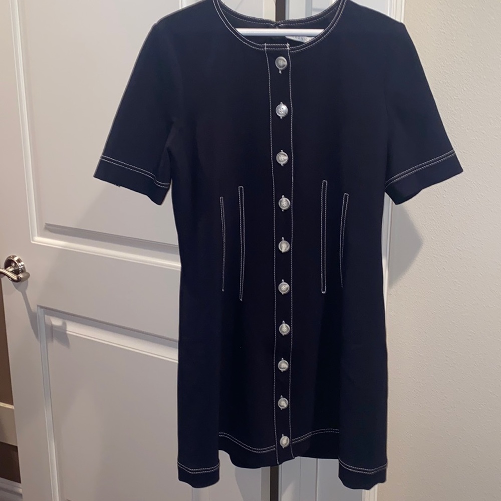 Veronica Beard size 10 navy blue tailored dress